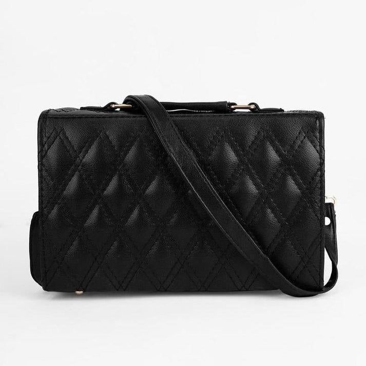 Pu Leather Shoulder Bag (black)